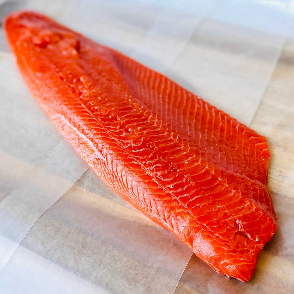 Wild Caught Steelhead  Trout Fillet.